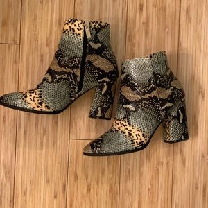Cato Snake skin Booties